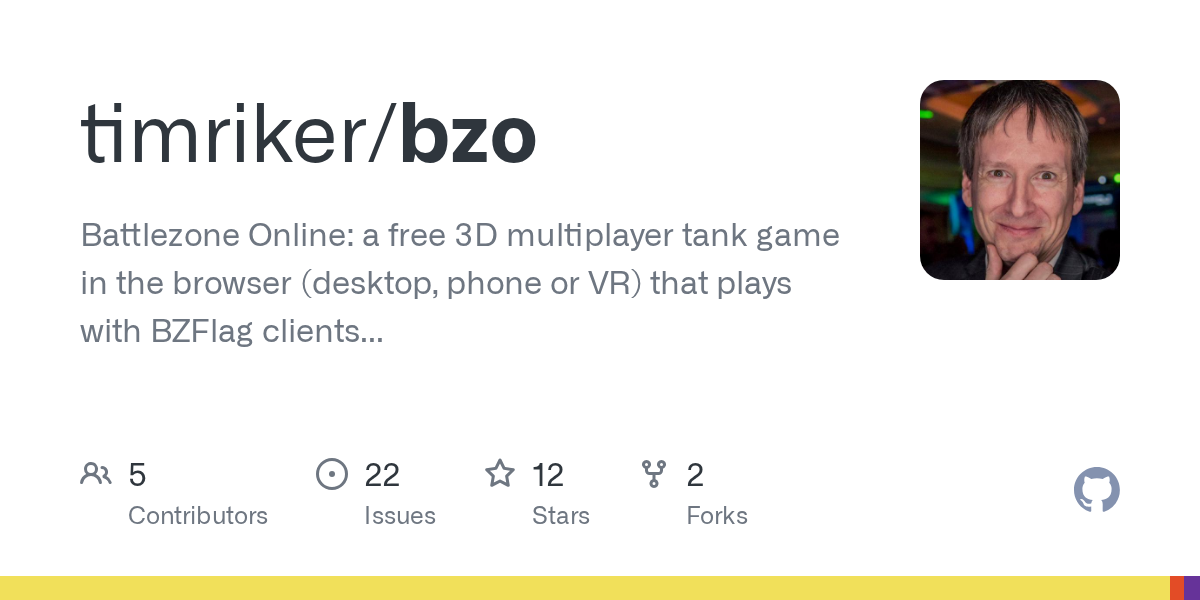 Battlezone Online: a free 3D multiplayer tank game in the browser (desktop, phone or VR) that plays with BZFlag clients and servers. - timriker/bzo