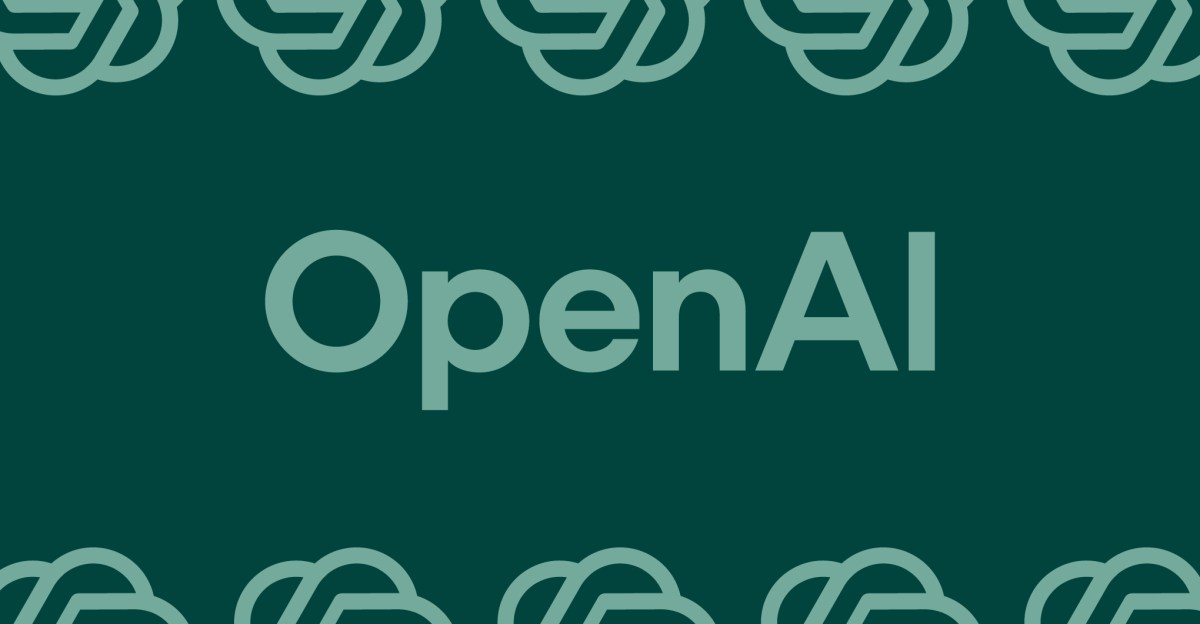 Vector illustration of the Open AI logo.
