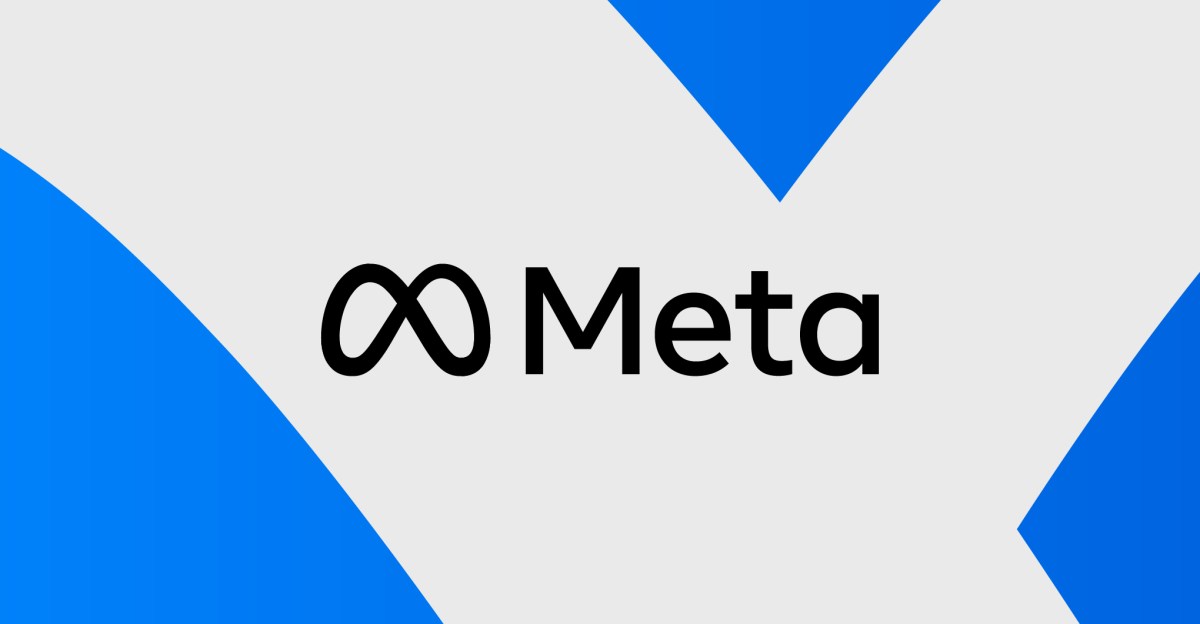 Vector illustration of the Meta logo.
