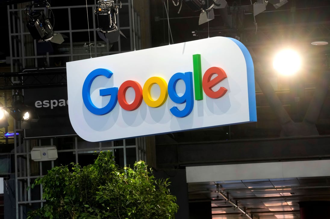 The Google logo is seen at the Vivatech show Paris, France, June 14, 2023. (AP Photo/Thibault Camus, File)